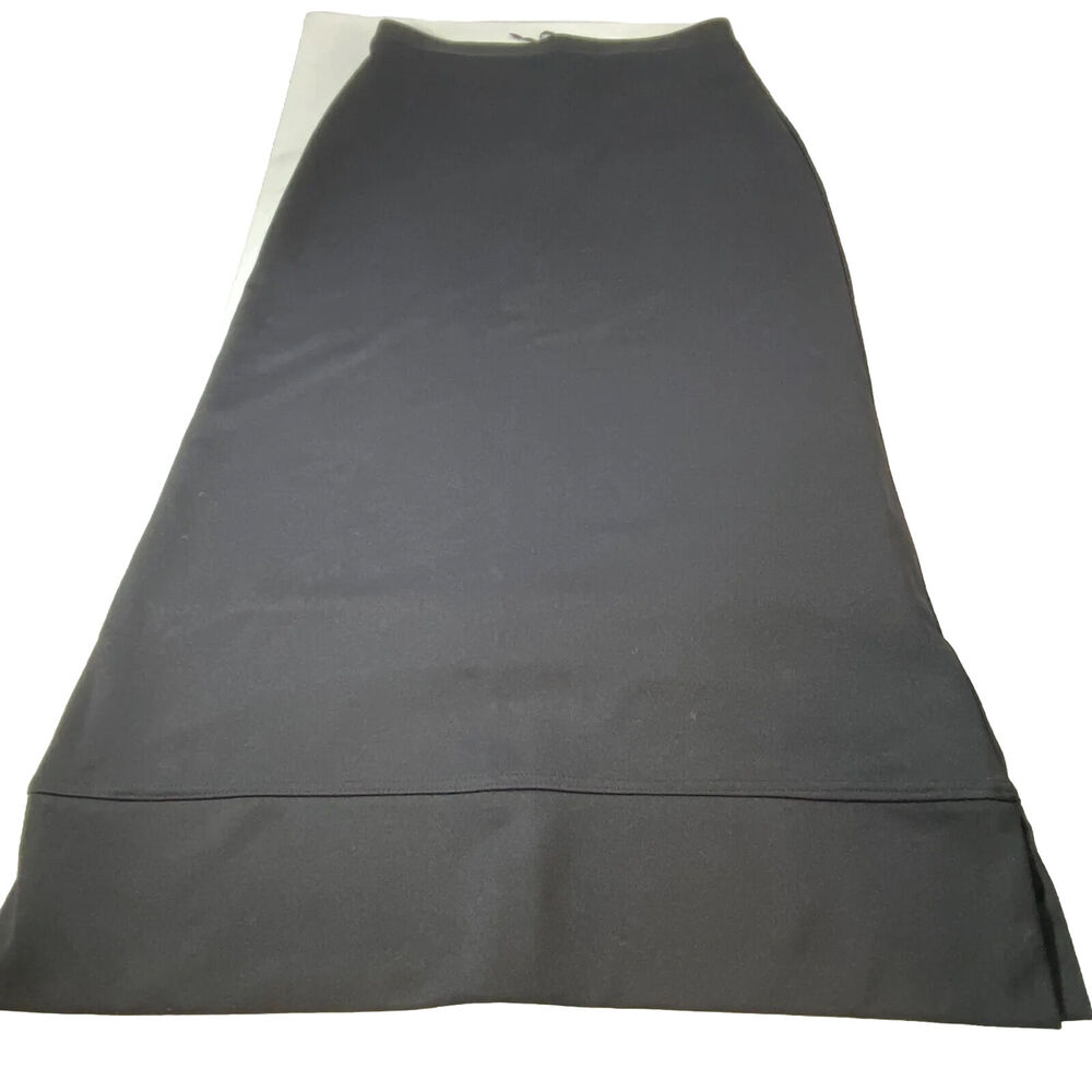 VTG 90s Joe Benbasset Midi Skirt Size Large Black Grunge Goth Y2K Retro 80s Punk